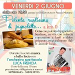 VENERDI 2 GIUGNO A BUSCA: CENA con polenta di Pignoletto,...