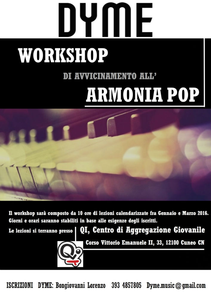 DYME - Workshop avvicinamento ARMONIA POP low