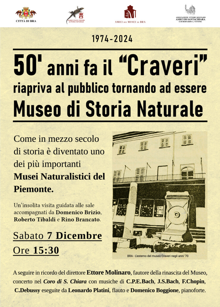 BRA: Celebrazioni per i 50 anni del Museo Craveri