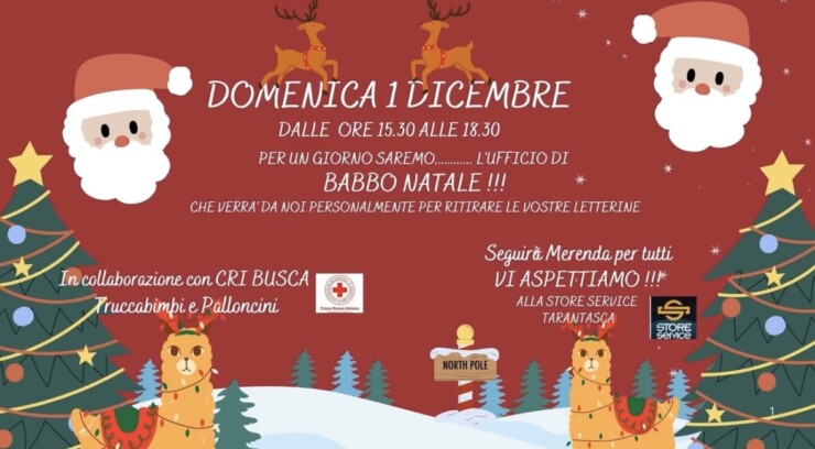 TARANTASCA: Babbo Natale allo Store Service