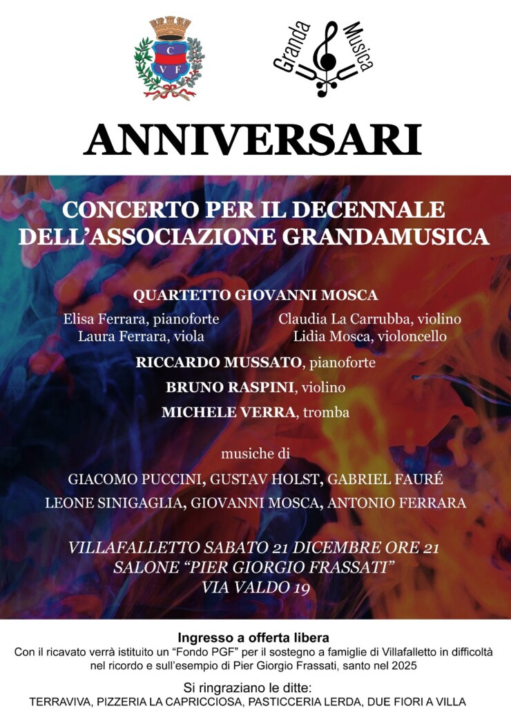 VILLAFALLETTO: Concerto "Anniversari"